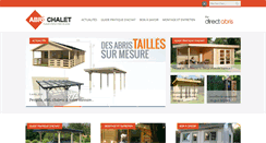Desktop Screenshot of abri-chalet.com