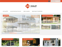 Tablet Screenshot of abri-chalet.com